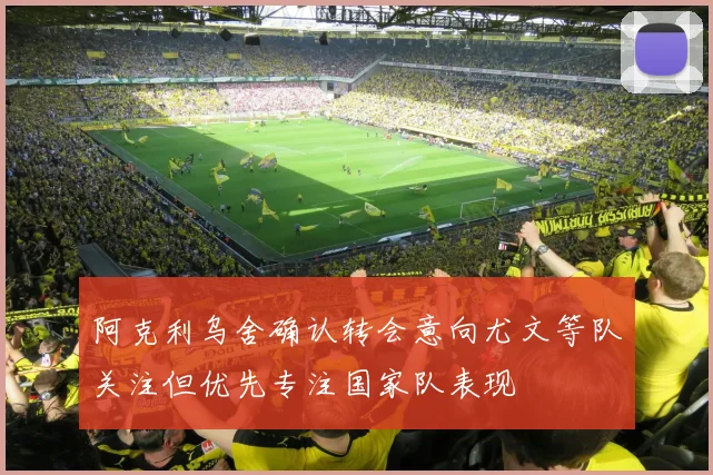 阿克利乌舍确认转会意向尤文等队关注但优先专注国家队表现